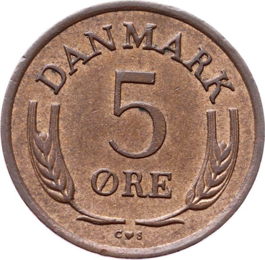 Danimarka 5 Ore 1963 ÇÇT YMP8265 - 1