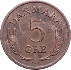 Danimarka 5 Ore 1964 ÇÇT YMP2821 - 1