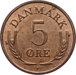 Danimarka 5 Ore 1967 ÇÇT YMP3648 - 1