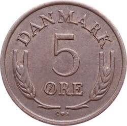 Danimarka 5 Ore 1968 ÇÇT YMP2789 - 1