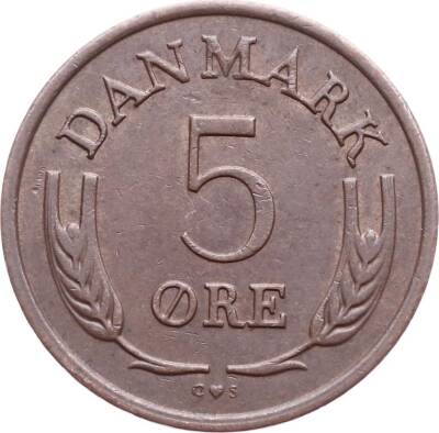 Danimarka 5 Ore 1968 ÇÇT YMP2789 - 1