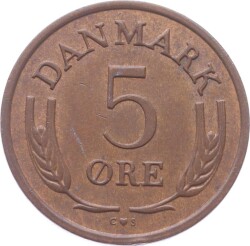 Danimarka 5 Ore 1971 ÇÇT YMP2824 - 1