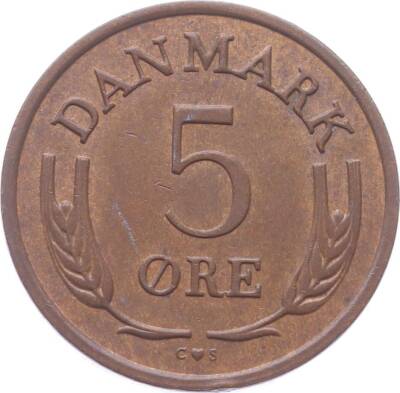 Danimarka 5 Ore 1971 ÇÇT YMP2824 - 1