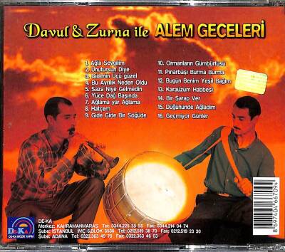 Davul&Zurna İle Alem Geceleri - CD Müzik (108) CD3199 - 4