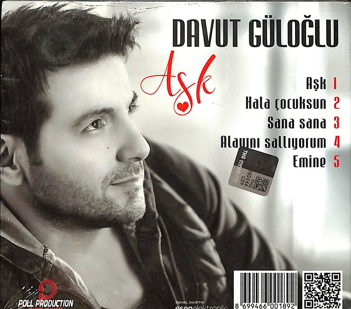 Davut Güloğlu - Aşk CD (Sıfır) CD3776 - 2