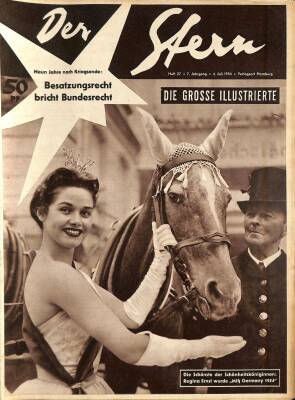 Der Stern 4 Juli 1954 - Christel Schack, Regina Ernst, Toreros Miguel Dominguin NDR83794 - 1