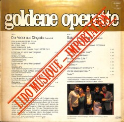 Der Vetter Aus Dingsda (1977) - Goldene Operette (109) LP PLK17239 - 2