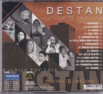 Destan - Yek Yek (Sıfır Ürün) CD Müzik CD1291 - 2