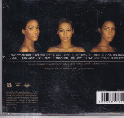 Destinys Child *Destiny Fulfilled * ( İkinci El ) CD Müzik CD1495 - 2