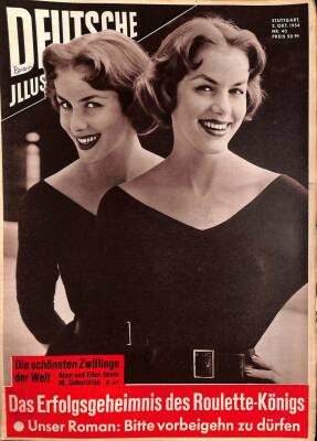 Deutsche Illustrierte 2 Oktober 1954 Nr.40 Alice und Ellen feiern 18.Geburstag NDR40000 - 1