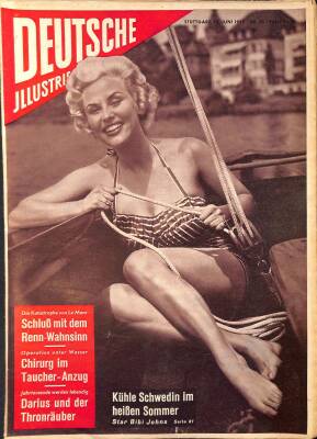 Deutsche Illustrierte 25 Juni 1955 - Bibi Johns, Prinz Raimondo Lanza, Margit Nünke NDR84901 - 1