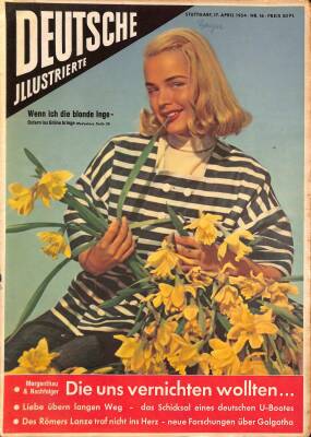 DEUTSCHE JIIUSTRIERTE Nr 16 17 April 1954 - Tessa prendergast Und Hollywood Star Joan Rice, Simone Sylva, Jane Russel NDR83967 - 1