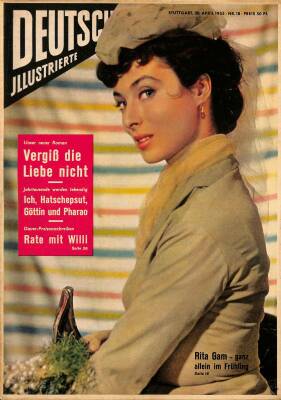 DEUTSCHE JIIUSTRIERTE Nr 18 30 April 1955 - Rita Gam , Prinzessin Rethy NDR84044 - 1