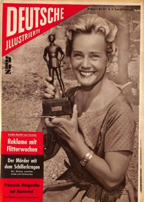 DEUTSCHE JIIUSTRIERTE Nr 21 25 Mai 1957 - Kaiserin Soraja, Maria Scbell Und Horst Hacbler NDR84057 - 1