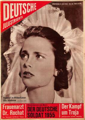 DEUTSCHE JIIUSTRIERTE Nr 28 9 Juli 1955 - Ulla Jacobsson, Margot Hielschers, Maria Holst NDR84049 - 1