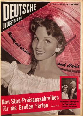 DEUTSCHE JIIUSTRIERTE Nr 30 30 Juli 1954 - Monika, Prinzessin Margaret NDR83991 - 1