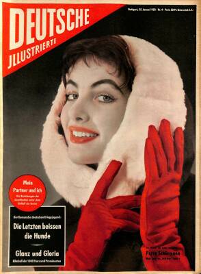 DEUTSCHE JIIUSTRIERTE Nr 4 25 Januar 1958 - Petra Schürmann, Romy Schneider , Barbara Hutton NDR84019 - 1