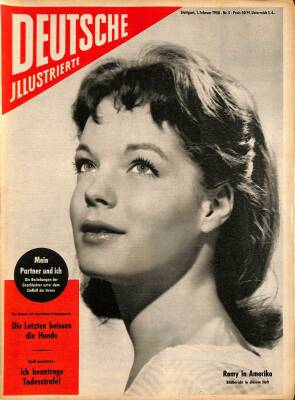 DEUTSCHE JIIUSTRIERTE Nr 5 1 Februar 1958 -Romy Schneider, Sylvia Lopez, Germaine Damar NDR84020 - 1