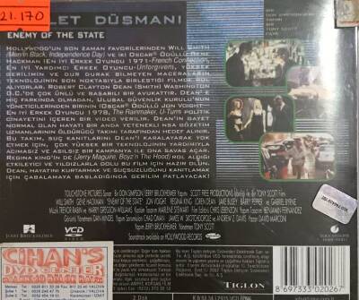 Devlet Düşmanı (Will Smith) VCD Film VCD16267 - 2