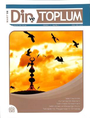 DİN VE TOPLUM 4 AYLIK İLMİ DERGİ CİLT 1 SAYI 3 MART 2008 KTP3343 - 1