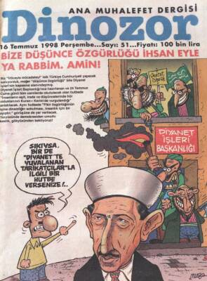 Dinozor Mizah Dergisi 16 Temmuz 1998 Sayı51 NDR16356 - 1