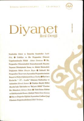 DİYANET İLMİ DERGİSİ CİLT 49 SAYI 3 TEMMUZ AĞUSTOS EYLÜL 2013 KTP759 - 1