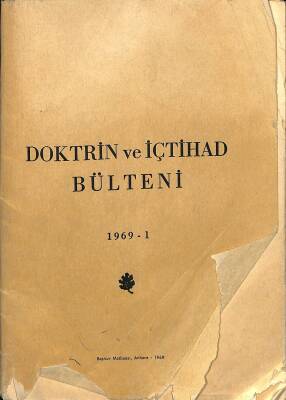 DOKTRİN VE İÇTİHAD BÜLTENİ 1969-1 NDR77386 - 1