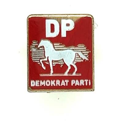 DP Demokrat Parti Metal Rozet RZT1562 - 1