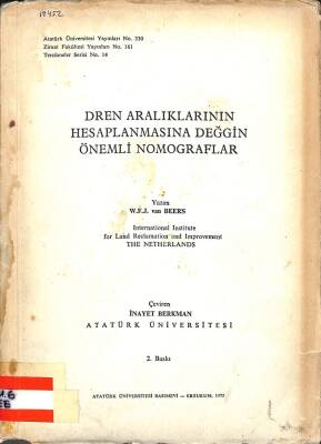 Dren Aralıklarının Hesaplanmasına Değgin Önemli Nomograflar KTP1862 - 1