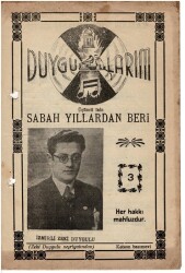 Duygularım - Sabah Yıllardan Beri Nota Kitapçığı EFM1993 - 1