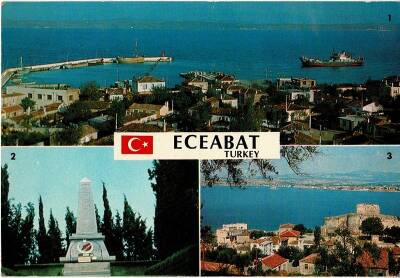 Eceabat Kilitbahir ve Mehmet Çavuş Anıtı Kartpostal KRT11521 - 1