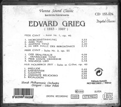 Edvard Grieg - Peer Gynt Suite Nr.1, Op.46 und Nr.2 Op.55 (CD Sıfırdır) CD2865 - 8