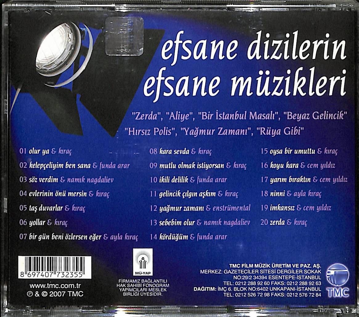 Efsane Dizilerin Efsane Müzikleri CD (İkinci El) CD3723 - 2