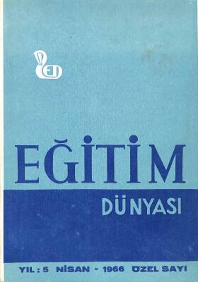 Eğitim Dünyası Dergisi Yıl 5 Nisan 1966 NDR75888 - 1