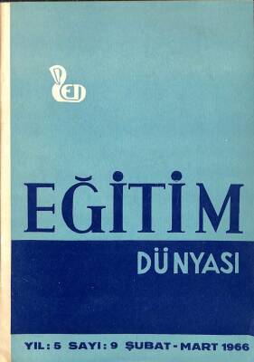 Eğitim Dünyası Dergisi Yıl 5 Sayı 9 - Şubat-Mart 1966 NDR75887 - 1