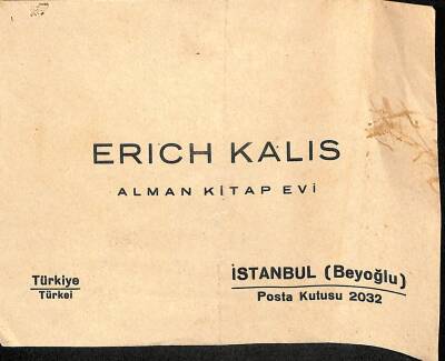 Eğitim Tarihi - ERICH KALIS Alman Kitap Evi Zarfı EFM(N)9819 - 1