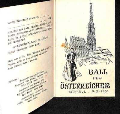 Eğlence Tarihi - Avusturyalılar Balosu 7 Şubat 1956 Hilton Oteli Konsolos Georg Roessler Himayesinde EFM(N)9827 - 2