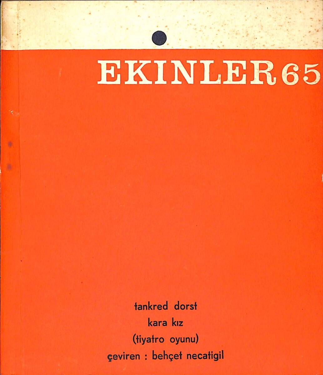 Ekinler Mayıs 65 Sayı : 1 - Kara Kız NDR91121 - 1