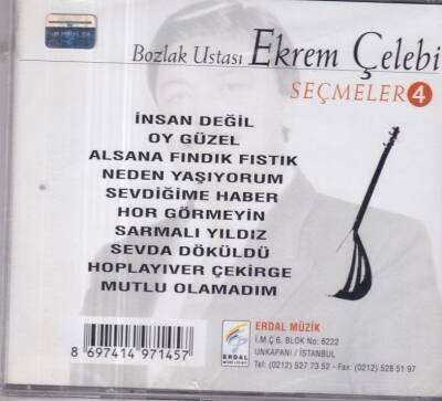 Ekrem Çelebi - Seçmeler 4 (Sıfır Ürün) CD Müzik CD1064 - 2