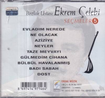 Ekrem Çelebi - Seçmeler 5 (Sıfır Ürün) CD Müzik CD1066 - 2