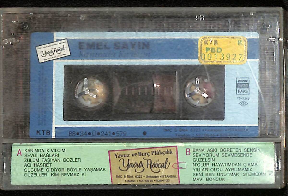 Emel Sayın - Kanımda Kıvılcım Kaset (Sarı Bandrol - İkinci El) KST27281 - 2