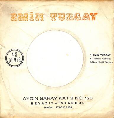 Emin Turgay *SADECE PLAK KABIDIR* PLK16100 - 2