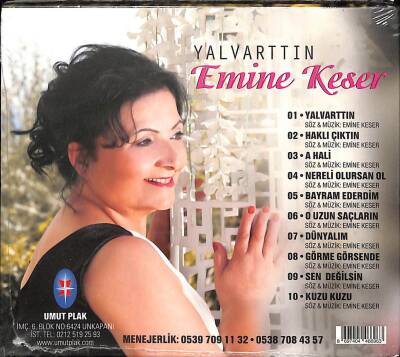 Emine Keser - Yalvarttın (Sıfır Ürün) CD Müzik CD2303 - 2