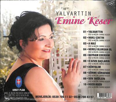 Emine Keser - Yalvarttın (Sıfır Ürün) CD Müzik CD2324 - 2