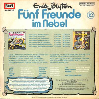 Enid Blyton – Fünf Freunde Im Nebel 1979 LP (108) PLK17490 - 2