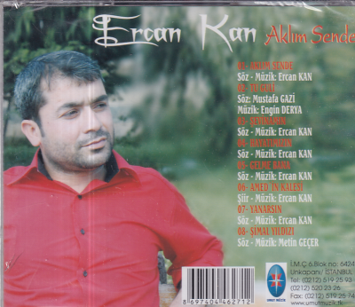 Ercan Kan - Aklım Sende (Sıfır Ürün) CD Müzik CD1317 - 2