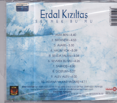 Erdal Kızıltaş - Sevmek Bu Mu (Sıfır Ürün) CD Müzik CD1309 - 2