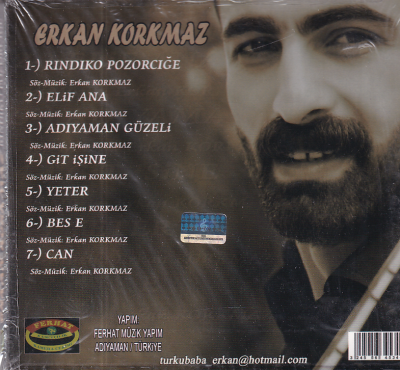 Erkan Korkmaz - Rındıko Pozorciğe (Sıfır Ürün) CD Müzik CD1307 - 2