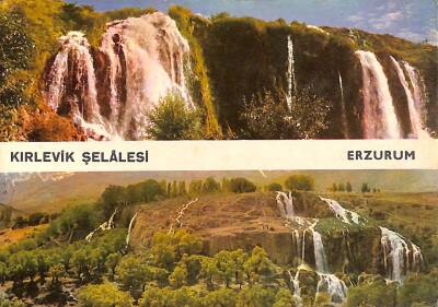 Erzincan Kirlevik Şelalesinden İki Görünüş Kartpostal KRT15384 - 1