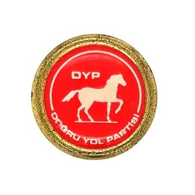 ESKİ-DYP Doğru Yol Partisi Metal Rozet RZT1557 - 1